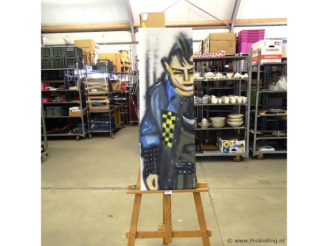 Schilderij op doek gesigneerd hanneke - afbeelding 1 van  5