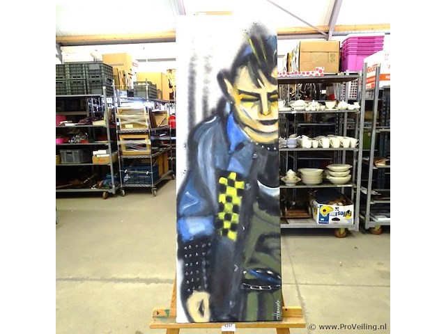 Schilderij op doek gesigneerd hanneke - afbeelding 2 van  5