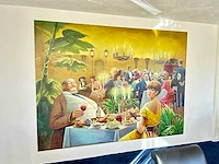 Schilderij op houten paneel