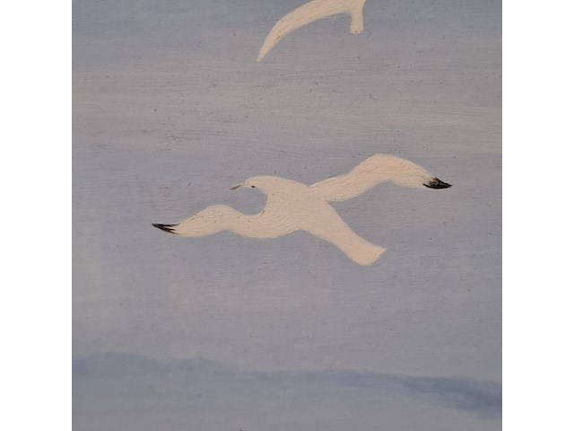 Schilderij op paneel, a. goubitz, duinen, 1954 - afbeelding 5 van  7