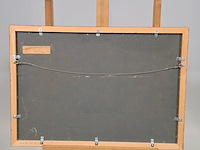 Schilderij op paneel, a. goubitz, duinen, 1954 - afbeelding 6 van  7