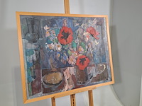 Schilderij, p. landkroon, veldbloemen, 1961 - afbeelding 2 van  8