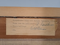 Schilderij, p. landkroon, veldbloemen, 1961 - afbeelding 7 van  8