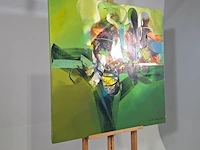 Schilderij, peter meijer, jong groen, 2009 - afbeelding 2 van  8