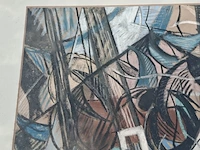 Schilderij postmodern, henk heideveld, 1991 - afbeelding 2 van  4