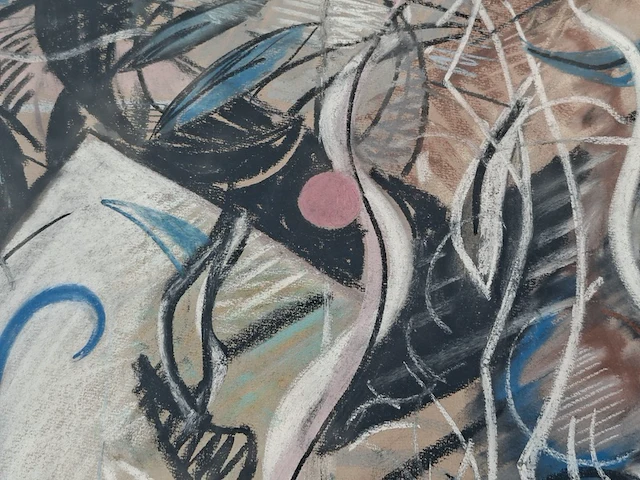 Schilderij postmodern, henk heideveld, 1991 - afbeelding 3 van  4
