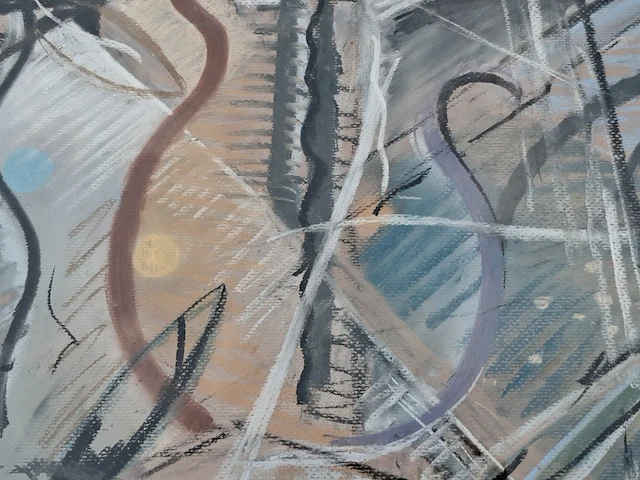 Schilderij postmodern, henk heideveld, 1991 - afbeelding 3 van  5