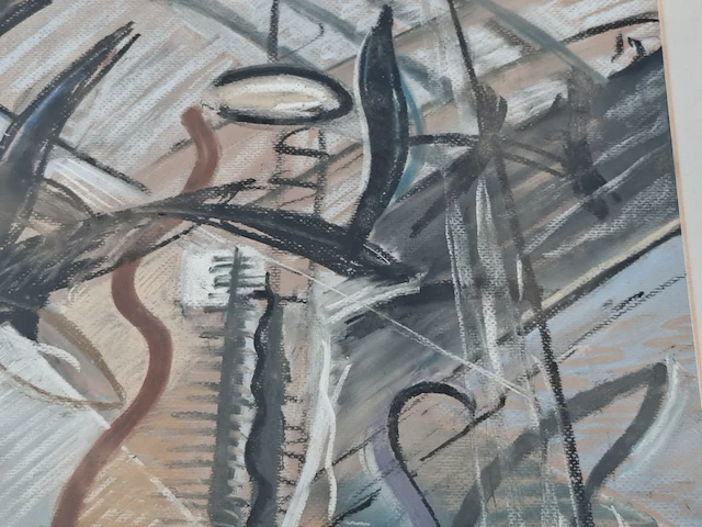 Schilderij postmodern, henk heideveld, 1991 - afbeelding 4 van  5