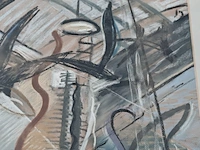 Schilderij postmodern, henk heideveld, 1991 - afbeelding 4 van  5