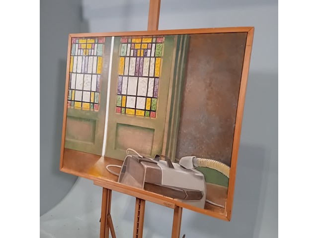 Schilderij, r. a. mostert, stofzuiger, 1976 - afbeelding 3 van  8