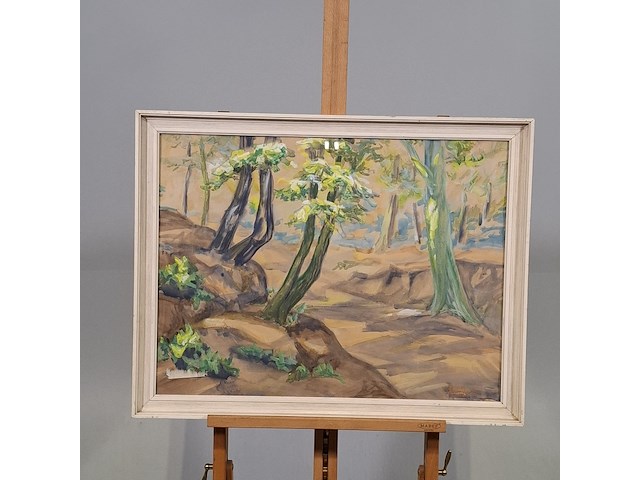 Schilderij, r. van der borden, chelineourt - afbeelding 1 van  7