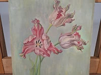 Schilderij, r. van der borden, parkiet fantasy, 1949 - afbeelding 1 van  6