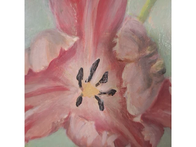 Schilderij, r. van der borden, parkiet fantasy, 1949 - afbeelding 2 van  6