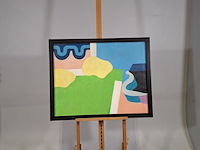 Schilderij, rob van praag, 1968 - afbeelding 1 van  7