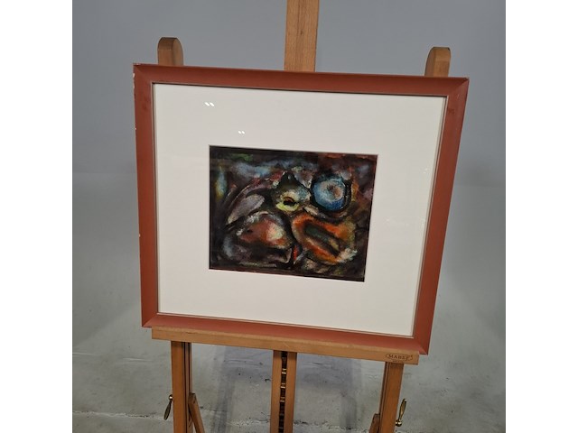 Schilderij, s. jonker, kuiken in abstractie - afbeelding 1 van  7