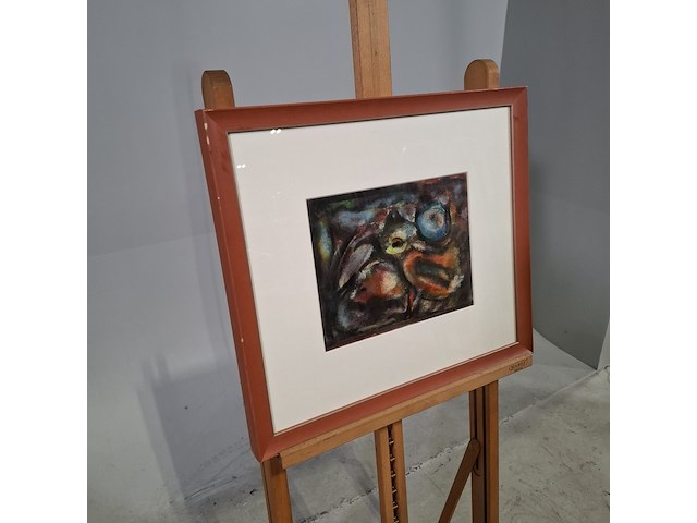 Schilderij, s. jonker, kuiken in abstractie - afbeelding 2 van  7