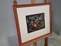 Schilderij, s. jonker, kuiken in abstractie - afbeelding 2 van  7