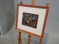Schilderij, s. jonker, kuiken in abstractie - afbeelding 3 van  7