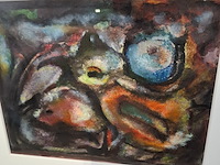 Schilderij, s. jonker, kuiken in abstractie - afbeelding 5 van  7