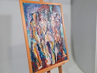 Schilderij, s. kramer, de drie gratiën , 1972 - afbeelding 2 van  8