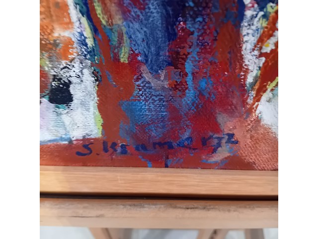 Schilderij, s. kramer, de drie gratiën , 1972 - afbeelding 4 van  8