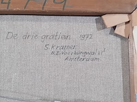 Schilderij, s. kramer, de drie gratiën , 1972 - afbeelding 7 van  8