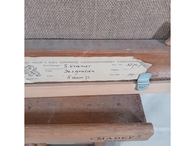 Schilderij, s. kramer, de drie gratiën , 1972 - afbeelding 8 van  8