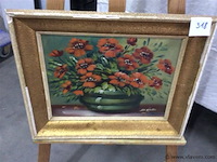 Schilderij stilleven getekend - afbeelding 1 van  2