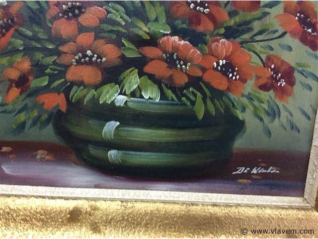 Schilderij stilleven getekend - afbeelding 2 van  2