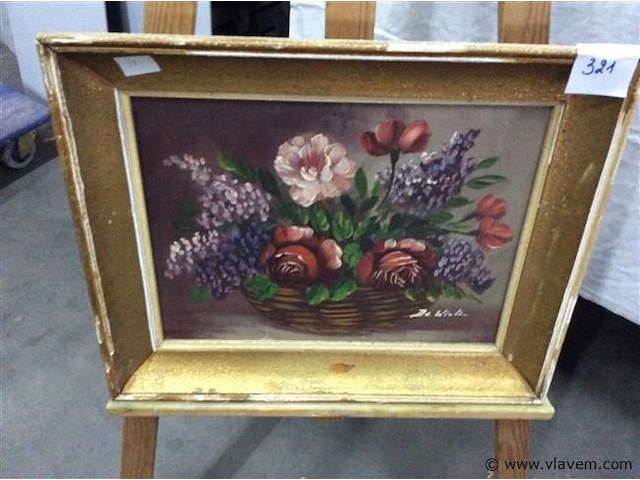 Schilderij stilleven getekend - afbeelding 1 van  2