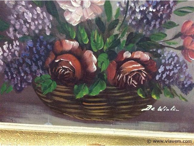 Schilderij stilleven getekend - afbeelding 2 van  2