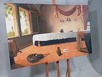 Schilderij, theo wittering, boerenbruiloft, 1991 - afbeelding 4 van  11