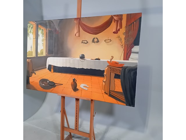 Schilderij, theo wittering, boerenbruiloft, 1991 - afbeelding 5 van  11