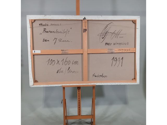 Schilderij, theo wittering, boerenbruiloft, 1991 - afbeelding 9 van  11