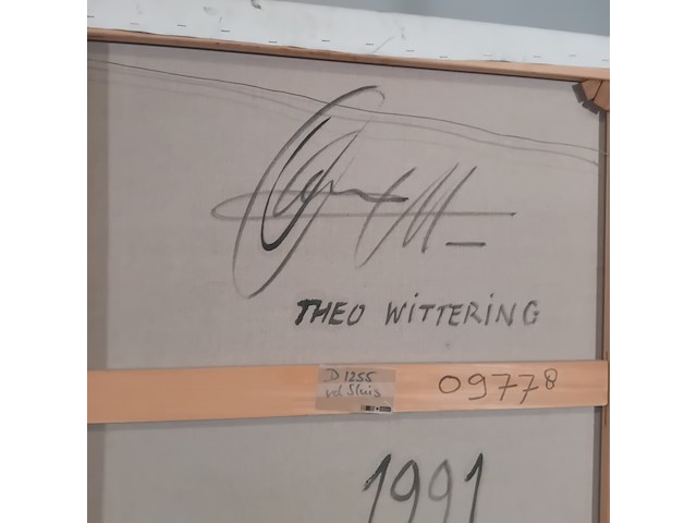 Schilderij, theo wittering, boerenbruiloft, 1991 - afbeelding 11 van  11