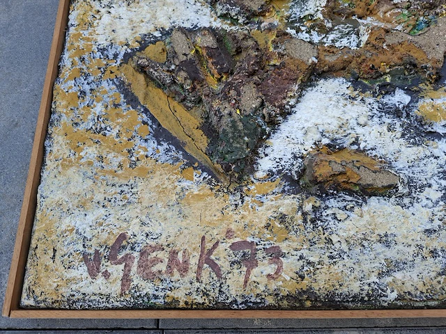 Schilderij, van genk, schilderij, 1973 - afbeelding 2 van  3