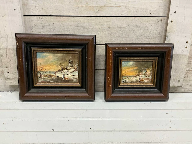 Schilderij winter (2x) - afbeelding 1 van  5