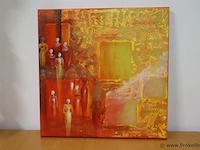 Schilderij/acryl op canvas - me and the others - by ola - 70x70cm - afbeelding 1 van  4