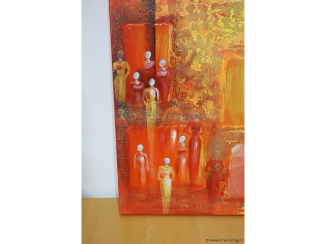 Schilderij/acryl op canvas - me and the others - by ola - 70x70cm - afbeelding 2 van  4