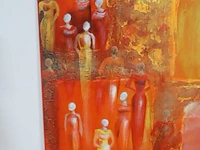 Schilderij/acryl op canvas - me and the others - by ola - 70x70cm - afbeelding 2 van  4