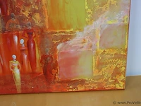Schilderij/acryl op canvas - me and the others - by ola - 70x70cm - afbeelding 3 van  4