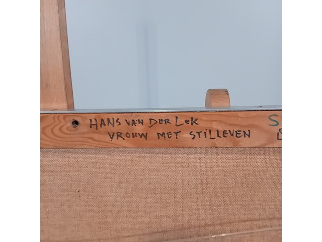 Schilderij/paneel, hans van der lek , vrouw met stilleven - afbeelding 7 van  7