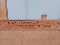Schilderij/paneel, hans van der lek , vrouw met stilleven - afbeelding 7 van  7