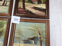 Schilderijtjes 4stuks - afbeelding 3 van  3