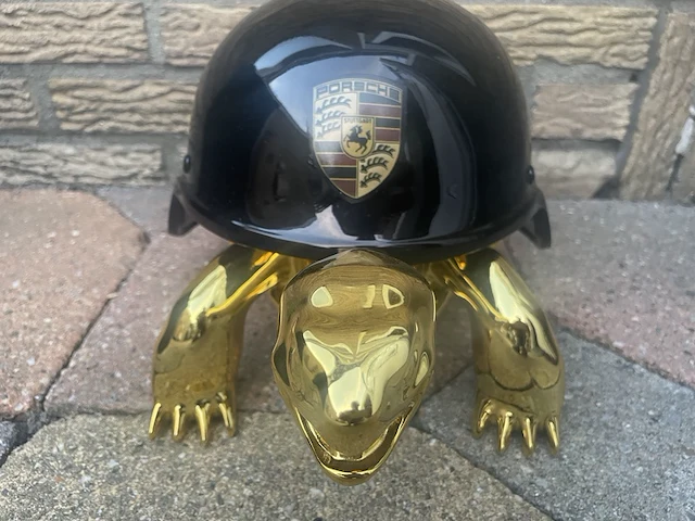 Schildpad beeld porsche, zwart - afbeelding 3 van  11
