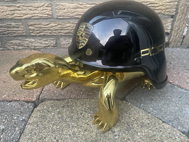 Schildpad beeld porsche, zwart - afbeelding 5 van  11
