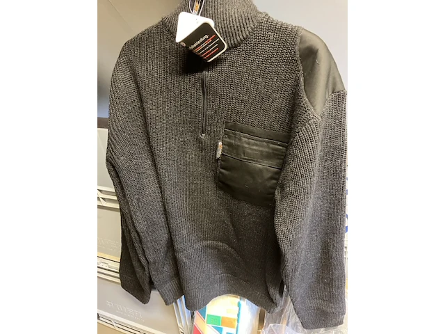 Schipperstrui maat 3xl antraciet - afbeelding 1 van  9
