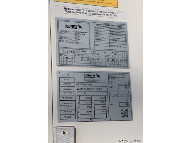 Schmitz cargobull n/a oplegger type scb*s2 - kenteken: os-05-jf - afbeelding 2 van  24