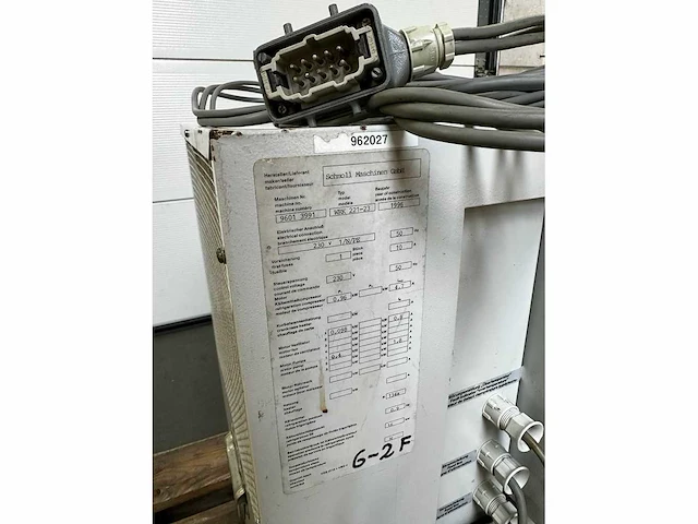 Schmoll - 1996 - wrk 221-23 - spindle cooling 0.96 kw - afbeelding 2 van  3