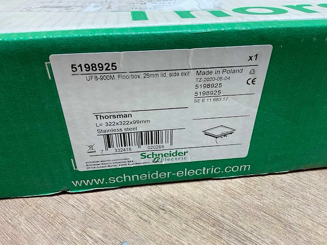 Schneider electric thorsman vloerdoos - afbeelding 2 van  12
